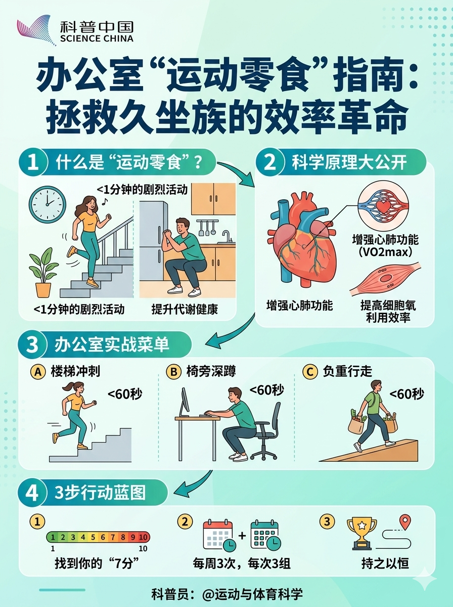 每天4分钟，拯救久坐族！打破“Monotonous运动”迷思的效率革命